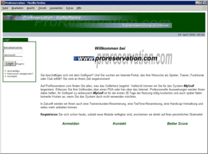 ProReservation Golfsoftware